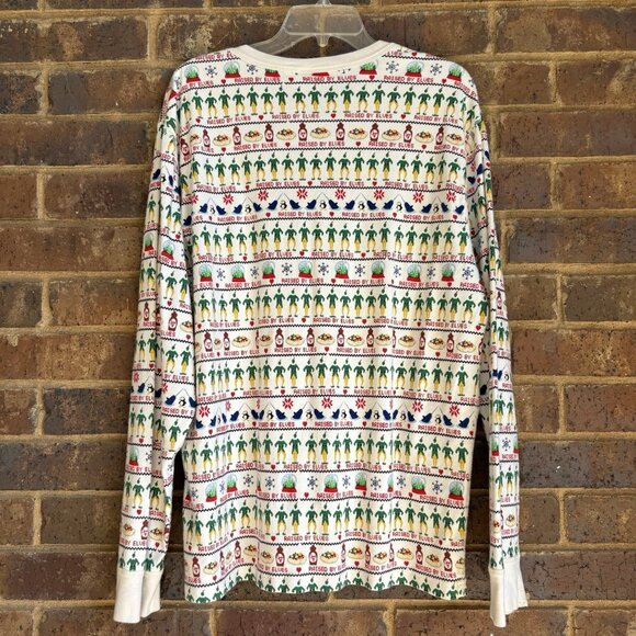 Hanna Andersson  Adult XXL Organic Cotton Top ELF Christmas pajama long Sleeve - Picture 2 of 6